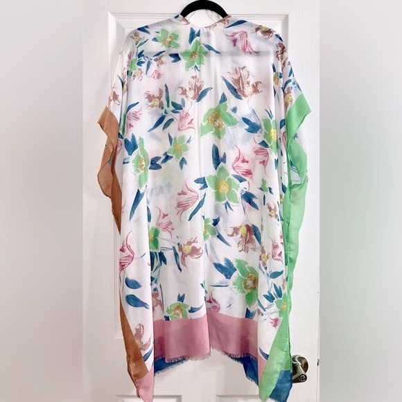 Floral Kimono Swimsuit Cover-Up NWT M - Picture 5 of 7